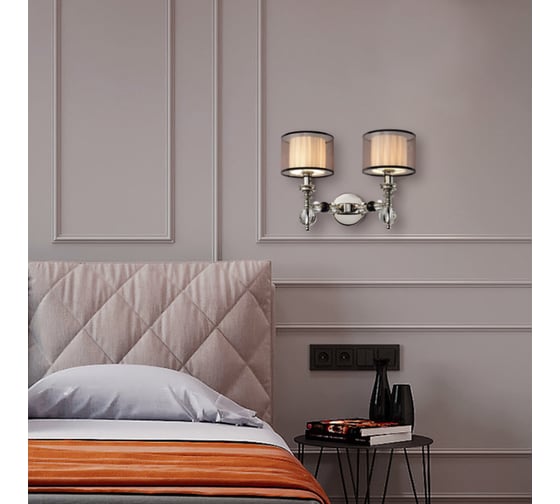 Настенное бра Lumien Hall МОНЕЛЬЯ LH1054/2W-NK-WT