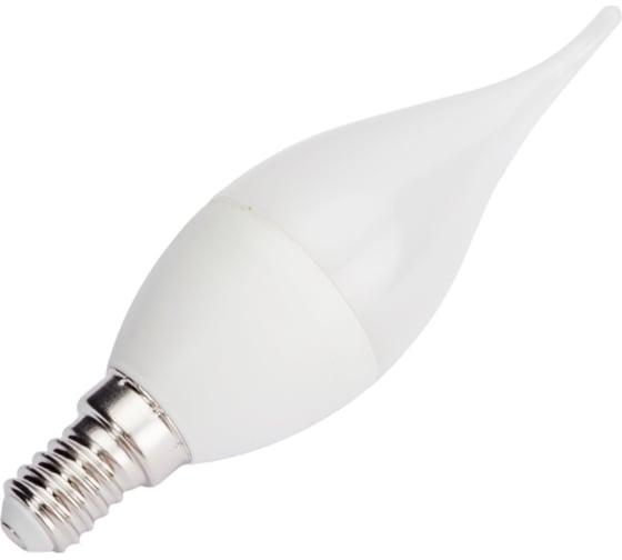 Светодиодная лампа Ergolux LED-CA35-9W-E14-6K свеча на ветру, 9Вт, E14, 6500K, 180-240В 14233