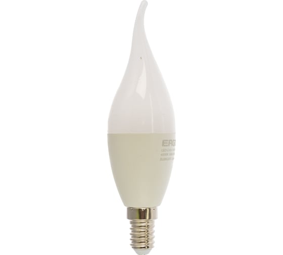 Светодиодная лампа Ergolux LED-CA35-11W-E14-4K свеча на ветру, 11Вт, E14, 4500K, 180-240В 14235