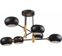 Люстра Rivoli 3037306 Evlia P6, черный, E14х6, 40W Б0044493