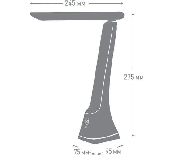 Настольный светильник Ultraflash LED UF-733 С02, черный 14184