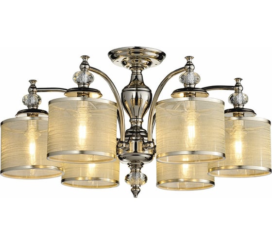 Потолочная люстра Lumien Hall ДЖИЛИО LH1051/6C-NK-GZ 1