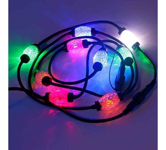 Гирлянда Диамант  SHLights 2,7 метра, 9 ламп, мульти LD-DM-9-M-WS 1