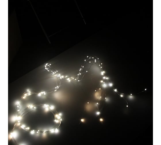 Гирлянда Лучи SHLights 6х2 метра 120 ультраярких мини-светодиодов, теплый белый LDMS120-BL6-CWW 1
