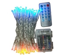 Гирлянда Нить SHLights 12 метров 120 разноцветных светодиодов, музыкальные режимы MK-LD120M-C-BO-RC