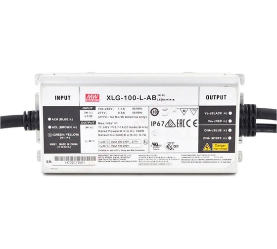 LED-драйвер Mean Well XLG-100-L-AB AC-DC 100Вт Т03403272