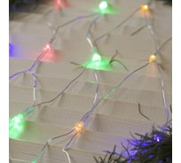 Гирлянда-сеть Luazon ECO, IP20, ширина 1.6 м, высота 1.6 м, Н.С. LED-144-220V, контроллер 8 режимов, МУЛЬТИ 1585744