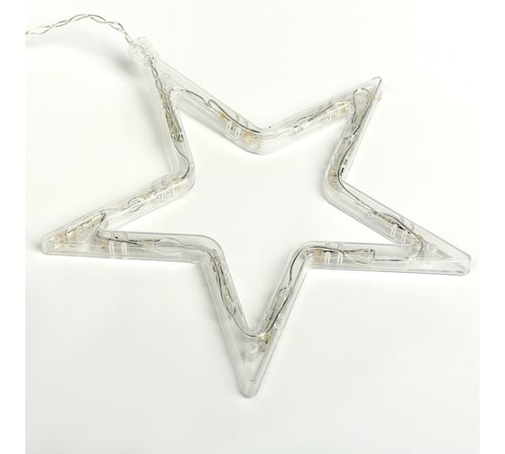 Гирлянда-бахрома Luazon DECOR, Звезды, IP20, ширина 2.4 м, высота 0.9 м, Н.С. LED-138-220V, 8 режимов, СИНИЙ 2361700