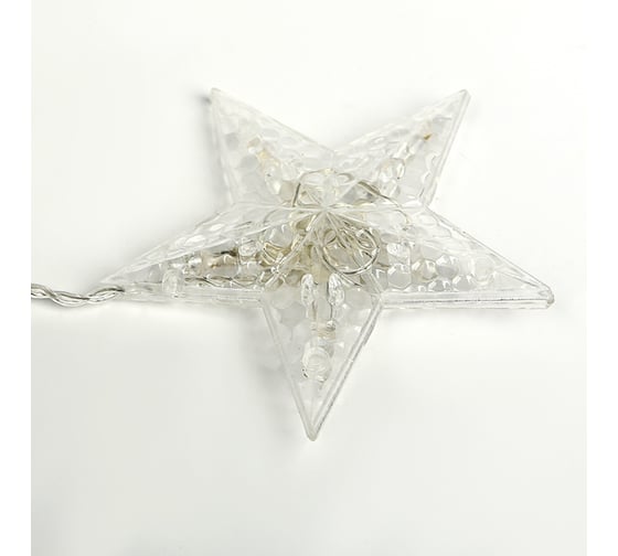 Гирлянда-бахрома Luazon DECOR, Звезды, IP20, ширина 2.4 м, высота 0.9 м, Н.С. LED-138-220V, 8 режимов, СИНИЙ 2361700