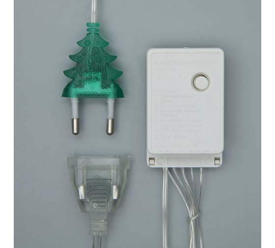 Гирлянда Luazon ЗАНАВЕС ECO, IP20, УМС вилка, ширина: 2 м, высота: 1.5 м, Н.С. LED-360-220V, 8 режимов, МУЛЬТИ 1080461