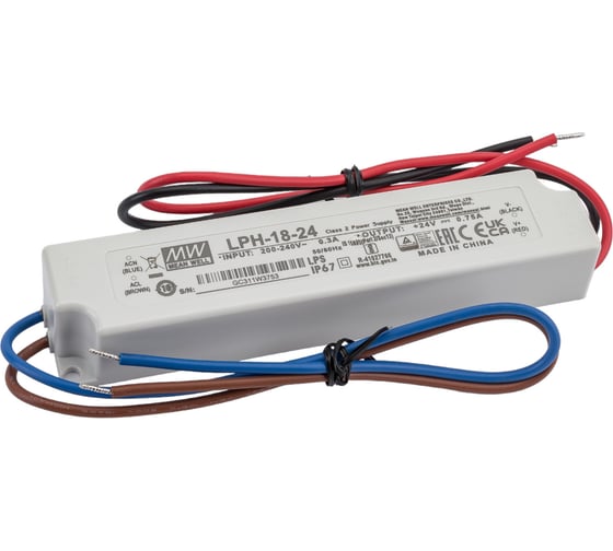 Источник питания Mean Well AC/DC LPH-18-24 Т00273331 1