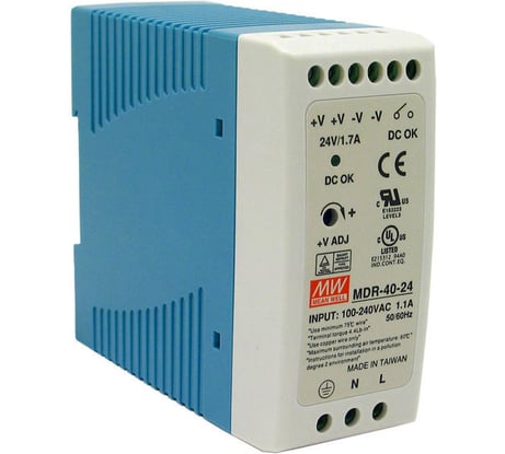 Источник питания Mean Well AC/DC MDR-40-24 Т00252356