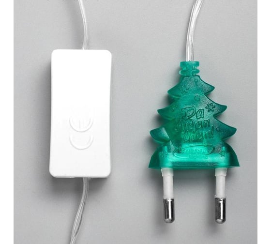 Гирлянда-нить Luazon DCR, 5 м, с насадками Ежики, IP20, Н.С. LED-20-220V, мигание, МУЛЬТИ RG/RB 541541