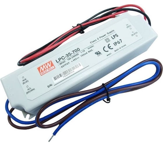 LED-драйвер Mean Well LPC-35-700 AC-DC 33,6Вт Т00285484