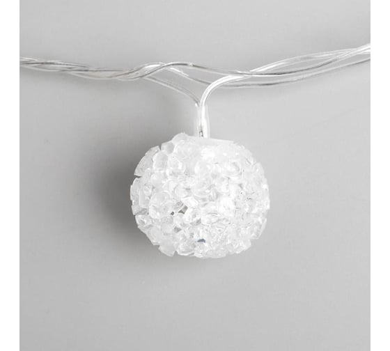 Гирлянда-нить Luazon DCR, 5 м, с насадками Шарики акриловые, IP20, Н.С. LED-20-220V, мигание, МУЛЬТИ 704856