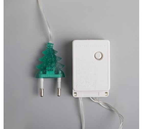 Гирлянда-нить Luazon DCR, 5 м, с насадками Шарики Цветные, IP20, Н.С. LED-30-220V, 8 режимов, МУЛЬТИ 3590698