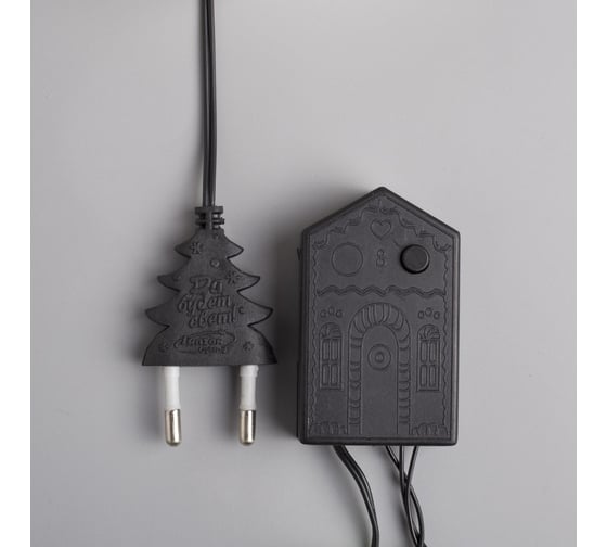 Гирлянда-нить Luazon DCR, 5 м, с насадками Шарики Цветные, IP20, Н.Т. LED-30-220V, 8 режимов, МУЛЬТИ 3590705