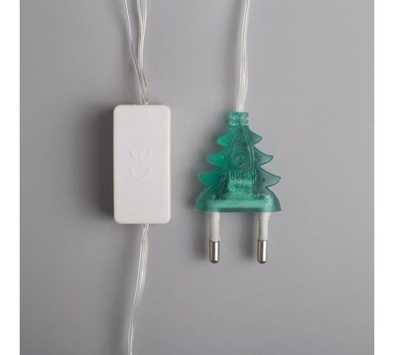 Гирлянда-нить Luazon DCR, 5 м, с насадками Сосулька тающая, IP20, Н.С. LED-20-220V, мигание, МУЛЬТИ 185512