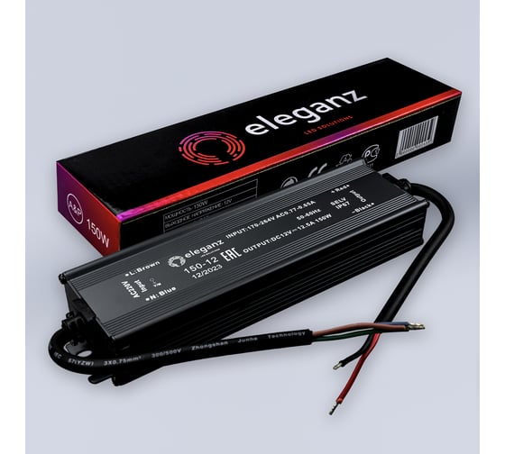 Блок питания Eleganz 12V 150W герметичный IP67 1191