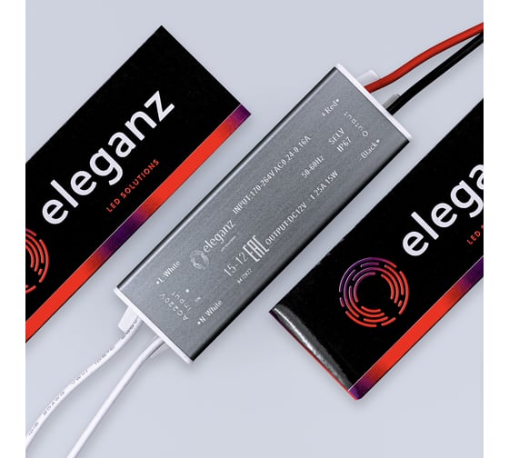Блок питания Eleganz 12V 15W герметичный IP67 1105