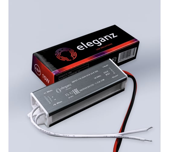 Блок питания Eleganz 12V 15W герметичный IP67 1105