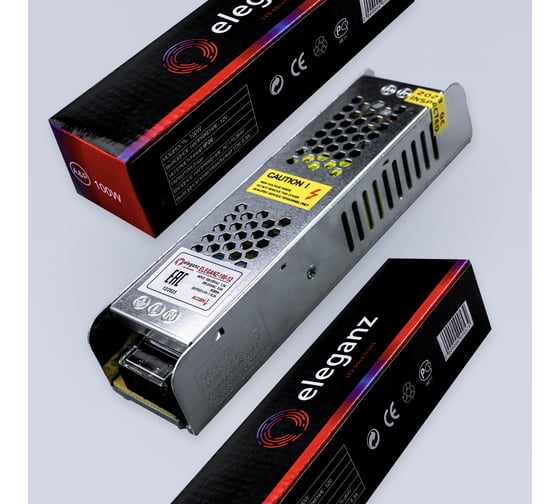 Блок питания Eleganz 12V 100W негерметичный узкий IP20 1101 1101EOL