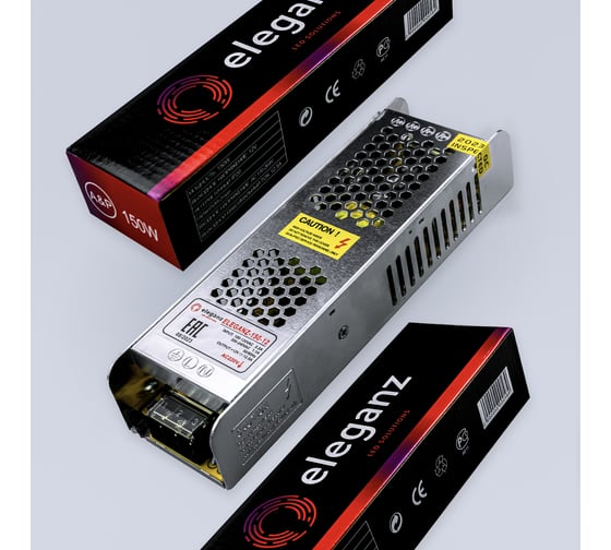 Блок питания Eleganz 12V 150W негерметичный узкий IP20 1104