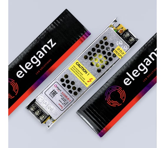 Блок питания Eleganz 12V 60W негерметичный узкий IP20 1118