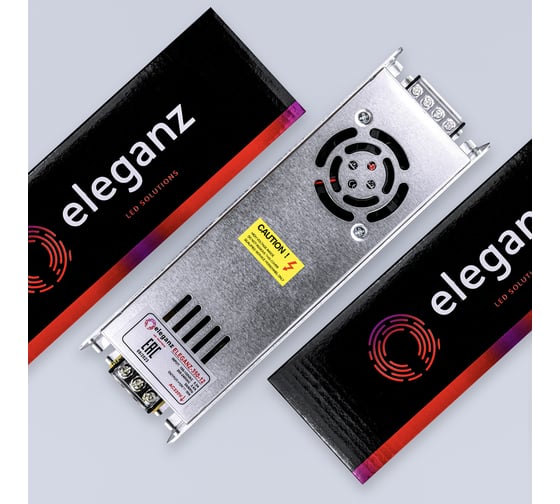 Блок питания Eleganz 12V 350W негерметичный узкий IP20 1112