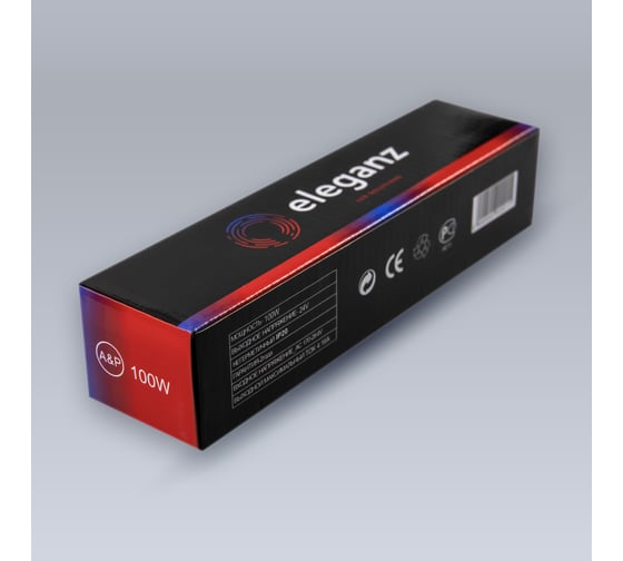 Блок питания Eleganz 24V 100W негерметичный, узкий IP44  EL-0008