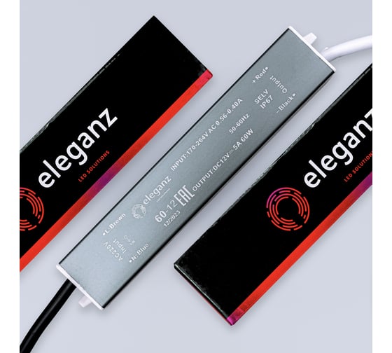Блок питания Eleganz 12V 60W герметичный IP67 1117