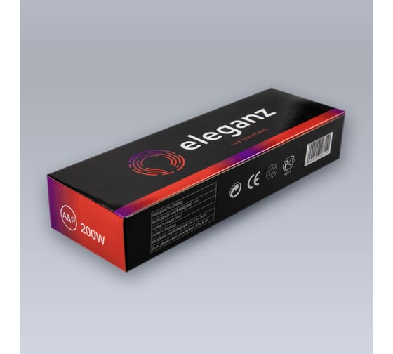 Блок питания ELEGANZ 24V 200W герм., узкий IP67 EL-0700