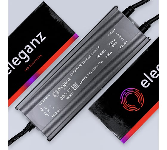 Блок питания Eleganz 12V 250W герметичный IP67 1189