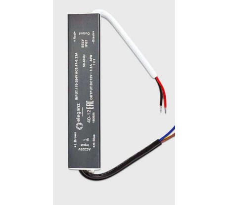 Блок питания Eleganz 12V 40W герметичный IP67 1113