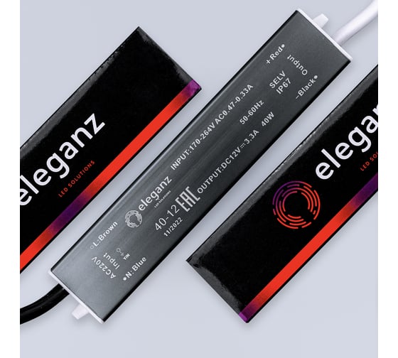 Блок питания Eleganz 12V 40W герметичный IP67 1113