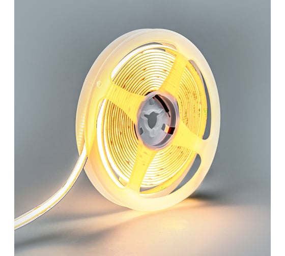Светодиодная лента Eleganz LUX COB 9W/M 12V, 512 диод/м, 110Лм/Вт, нейтральная 4500К ширина 8мм 990085