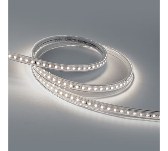 Светодиодная лента Eleganz LUX 2835 120 LED 9.6W/M 8mm 220V холодная 6000К 50м бухта 2214