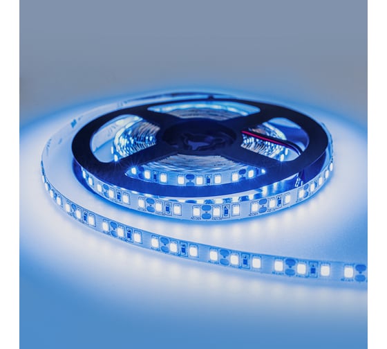 Светодиодная лента Eleganz LUX 2835 120 LED 9.6W/M 12V СИНЯЯ IP20 EL-LS-96B