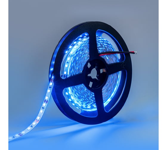 Светодиодная лента Eleganz LUX 2835 120 LED 9.6W/M 12V СИНЯЯ IP20 EL-LS-96B