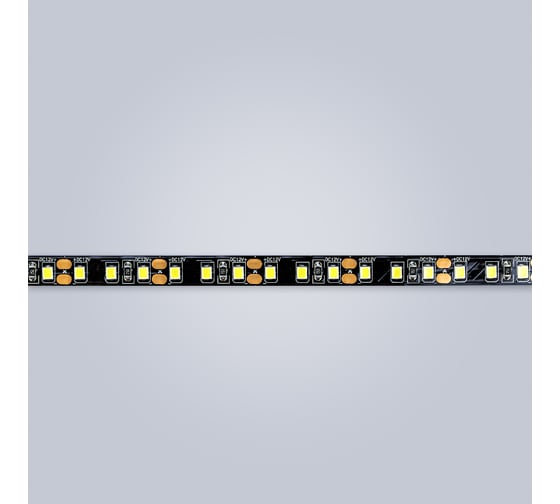 Светодиодная лента Eleganz LUX 2835 120 LED 9.6W/M 12V холодная 6000К ЧЕРНАЯ ОСНОВА 9008