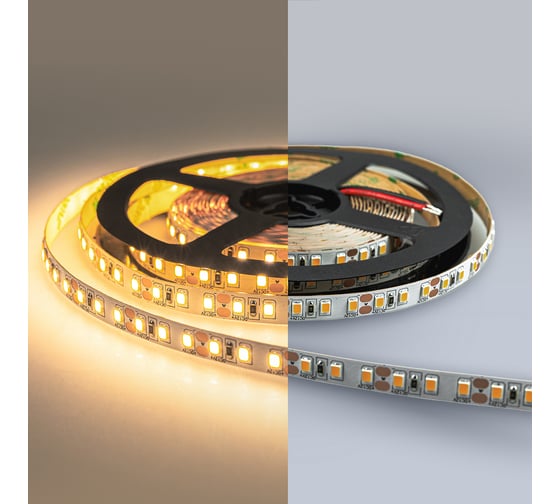 Светодиодная лента Eleganz LUX 2835 120 LED 9.6W/M 12V теплая 3000К IP20 EL-LS-96WW