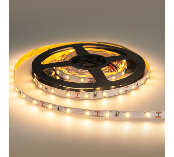 Светодиодная лента Eleganz LUX 2835 60 LED 4.8W/M 12V теплая 3000К IP20 EL-LS-48WW