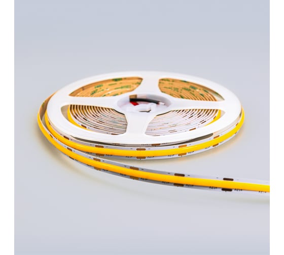 Светодиодная лента Eleganz LUX COB 9W/M 12V, 512 диод/м, 110Лм/Вт, холодная 6000К ширина 8мм 990086