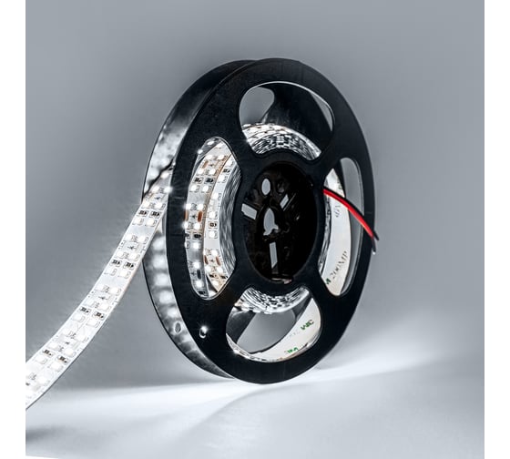 Светодиодная лента Eleganz LUX 2835 240 LED 19.2W/M 12V холодная 6000К IP20 ДВУХРЯДНАЯ EL-LS-19W