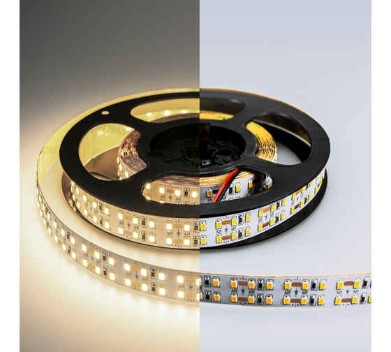 Светодиодная лента Eleganz LUX 2835 240 LED 19.2W/M 12V нейтральная 4500К IP20 ДВУХРЯДНАЯ EL-LS-19N 1
