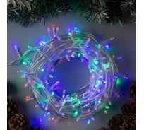 Гирлянда-нить Luazon ECO, IP20, 20 м, Н.С. LED-200-220V, 8 режимов, МУЛЬТИ 3556803