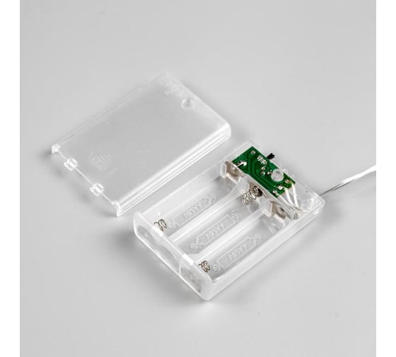 Гирлянда-нить Luazon ECO, IP20, 2 м, Н.С. LED-20-4.5 V, 3*АА (в комплект не входят), 2 режима, МУЛЬТИ 806816