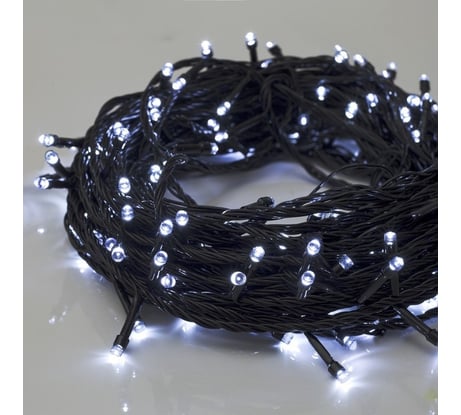 Гирлянда-нить Luazon ECO, IP20, 20 м, Н.Т. LED-200-220V, 8 режимов, БЕЛЫЙ 3556812