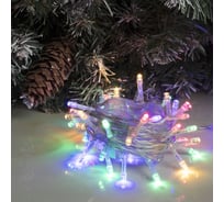 Гирлянда-нить Luazon ECO, IP20, 4 м, Н.С. LED-40-4.5 V, 3*АА (в комплект не входят), 2 режима, МУЛЬТИ 806821