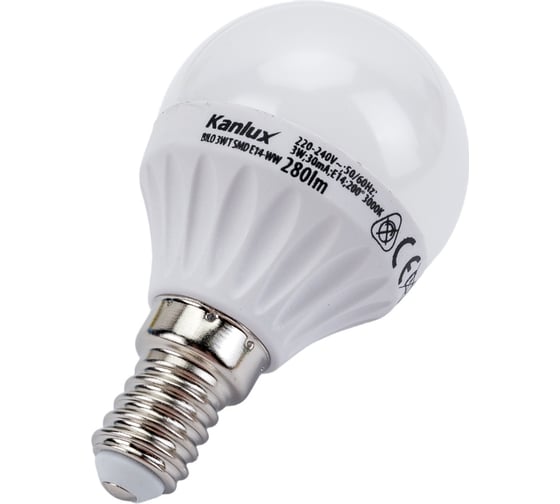 Светодиодная лампа KANLUX BILO 3W, T, SMD, E14 WW 23040